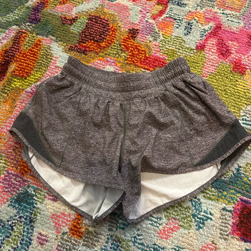 Grey Lululemon Hotty Hot Shorts